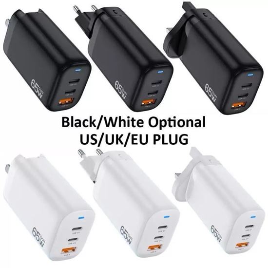 Picture of Charger 3 port (1 Usb  2 Type C ) 65 W 